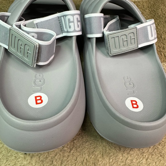 UGG Australia Sandals for Men Grey/White size 10 - Picture 3 of 7
